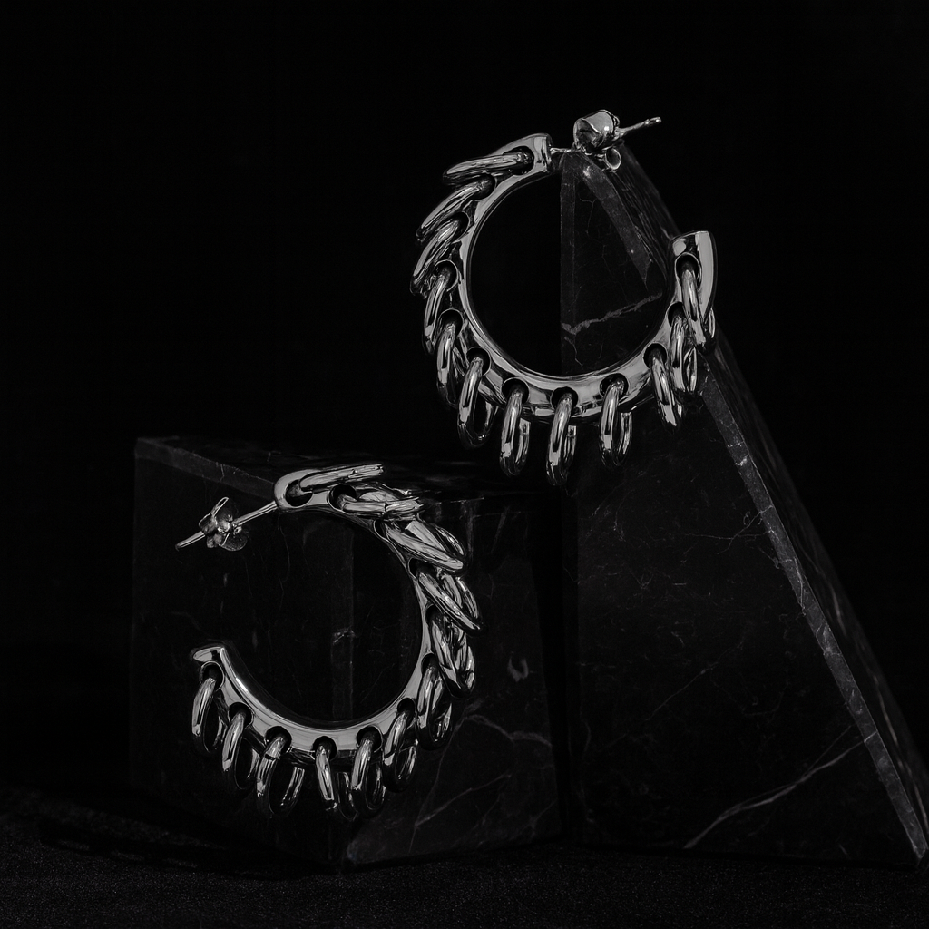 Pierced Hoop Earrings